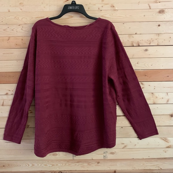 NWT Croft&Barrow Knit Purple Top plus size 2X - Picture 9 of 9